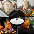 Miniatyrbillede 4 af 5: 2 stk. rustfrit stålbryggeri rotisserie vertikal foldbar rotisserie