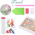 Miniatyrbillede 5 af 5: （19）2 stk. DIY Diamantmaleri Julekit, 5D Jule Emb