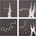 Pikkukuva 4 / 5: 6 in 1 Bail Making Pliers 6 tuuman hiiliteräksinen langanmuodostus Bail J