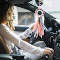 Miniatyrbillede 5 af 5: Drømmefanger Håndlavet Dreamcatcher Grå Fjer Vægophæng Eller