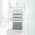 Miniatyrbillede 4 af 5: Messing Håndvask Afløbsarmatur, Uden Overløb, Krom G 1-1/4\" Pu