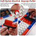 Miniatyrbillede 3 af 5: Sort børste til rengøring, 5 i 1 tastatur rengøringssæt, multifunktionel