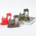 Miniatyrbilde 2 av 3: Grønn - Julekule Ornament Nissens Tog Julepynt