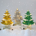 Miniatyrbild 3 av 4: Konstgjord julgran Mini julgran och ljusslinga M