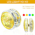 Miniatyrbillede 2 af 5: 4 stk. Yo-Yo LED-lys Børn Yo-Yo Reaktiv Plast Yoyo Enterta