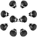 Miniatyrbillede 1 af 5: 10 stk. 12mm Momentary Vandtæt Trykknap Mini Trykknap Tryk