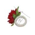 Miniatyrbilde 3 av 4: 6 stk (blå) Rosen Serviettring Blomst Serviettring Bryllup Serviett