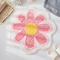 Miniatyrbillede 3 af 3: 40cmx40cm Sød Blød Fluffy Blomst Formet Mikrofiber Vandabsorberende
