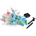 Miniatyrbillede 1 af 5: Solcelledrevne LED-sommerfuglelyskæder, flerfarvede, vandtætte