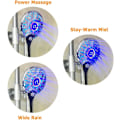 Miniatyrbillede 5 af 5: LED Brushoved, 3 Farver Håndholdt LED Brushoved, Temperatur