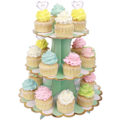 Miniatyrbild 1 av 5: 3-vånings cupcake-ställ i kartong, cupcake-ställ för babyshower, barn