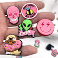 Miniatyrbillede 4 af 5: 12 stk. Pink Shoe Charms, Charms til Sandaler og Træsko