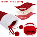 Miniatyrbild 3 av 5: 2-pack stickade julstrumpor, 18 tum rustik kabel stickade julstrumpor