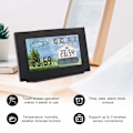 Miniatyrbillede 2 af 5: Vejrstation med udendørs sensor Vejrstation indendørs og udendørs