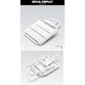 Miniatyrbilde 4 av 5: Hvit Epoxy Aluminium Løfte Dusjsete, Sklisikkert Veggmontert S