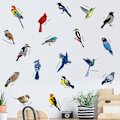 Miniatyrbild 3 av 5: Fönsterdekaler Fåglar Dekaler Glasmålning Arrangemang Av F