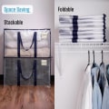 Miniatyrbilde 5 av 5: 4-pak ekstra store flytteposer, klesoppbevaring, reiseveske, etikett