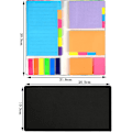 Miniatyrbillede 2 af 5: Post-its i 6 størrelser og 7 farver, klæbende markører til kontoret