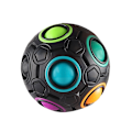 Miniatyrbillede 2 af 4: Magisk regnbue gyroskop kugle, 2 pak pop it stress bold fidget til