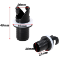 Miniatyrbillede 2 af 5: 4 stk. oppustelig båd kajak luftventil adapter oppustning luftfod