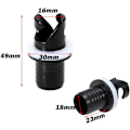 Miniatyrbillede 2 af 5: 6 stk. oppustelig båd kajak luftventil adapter oppustning luftfod