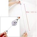Pikkukuva 3 / 5: 3 x Retractable Keychain with Belt Clip and Steel Reel Chain, Ret