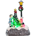 Miniatyrbilde 1 av 5: Lys opp LED jule scene lite juletre scene liten res