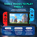 Pikkukuva 3 / 5: Nintendo Switch Oled -ohjain RGB-valolla vasemmalle ja oikealle