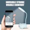 Miniatyrbilde 4 av 5: 2 stk. skrivebordslampe for barn, LED-leselampe med mobilholder, USB