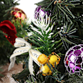 Miniatyrbild 4 av 5: Miniatyr Konstgjord Julgran Mini, Set med 3 Konstgjorda Julgranar