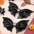 Pikkukuva 3 / 3: Halloween-lepakkohiusnauhat, goottilaiset hiuskoristeet, 2 kpl