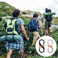 Miniatyrbillede 5 af 5: 10 stk. Små Karabiner i Rustfrit Stål - Lille Karabiner - Mi
