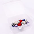 Miniatyrbild 1 av 3: (Färg) blandad färglåda set 20x/set scarf lapel pin vit pärla b