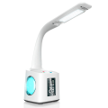 Miniatyrbillede 1 af 5: Hvid LED-skrivebordslampe, børns skrivebordslampe med RGB-farve nattelys