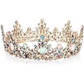 Miniatyrbillede 1 af 5: Krone, Prinsessekrone, Bryllupskrone, Barok Tiara Rhinestone Ti