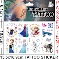Pikkukuva 2 / 5: Frozen-tatuoinnit - 4 kuvaa - Moniväriset lasten tatuoinnit