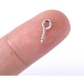 Miniatyrbild 3 av 4: 10 mm per ögla 4 mm rostfria stålögonkrokar ögonskruvar för harts,