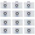 12-pack dammsugarpåsar tillbehör för Ecovacs Deebot X1 O