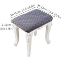 Miniatyrbild 3 av 5: 4-pack elastiska rektangulära barstolsöverdrag stretch fåfänga pall Co