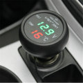 Miniatyrbilde 3 av 3: 1 stk 12-24V billaderkontakt med USB-port/voltmeter/termometer