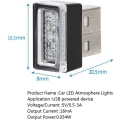 Pikkukuva 2 / 5: Auton LED-tunnelmavalo, 5 kpl auton sisätilan koristelu USB-valot (5