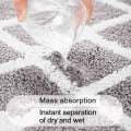 Miniatyrbilde 3 av 5: Ekstra myk mikrofiber baderomsmatte sklisikker og vannabsorberende M