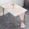 Miniatyrbillede 2 af 4: Silkeblød chiffon bordløber til skat, bord, bryllup