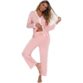 Miniatyrbilde 2 av 4: 2-delt Modal Bomull Pyjamassett med Lang Arm for Kvinner og Jenter,