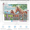 Miniatyrbild 4 av 5: 5D Diamantmålningssats 30x40cm DIY Färgglad Häst Diamantkonst Ki