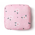 Miniatyrbild 1 av 5: 14*13*3cm,（rosa krabbaäppelsblomma）2 st, förvaringspåse för sanitetsbindor