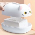 Miniatyrbilde 4 av 5: Kawaii katte-formet tørkepapirboks kjøkken serviett oppbevaringsboks toalettpapirbeholder