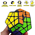 Pikkukuva 2 / 5: (Musta) Megaminx-kuutio, Dodecahedron Speed Puzzle Cube 3x3, Magic