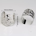 Miniatyrbillede 3 af 5: 12 stk. Servietring, Servietring Metal Openwork Servietholder Flow