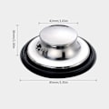 Miniatyrbillede 2 af 5: 3,35\" (85mm) diameter afløbsdæksel, køkkenvask i rustfrit stål